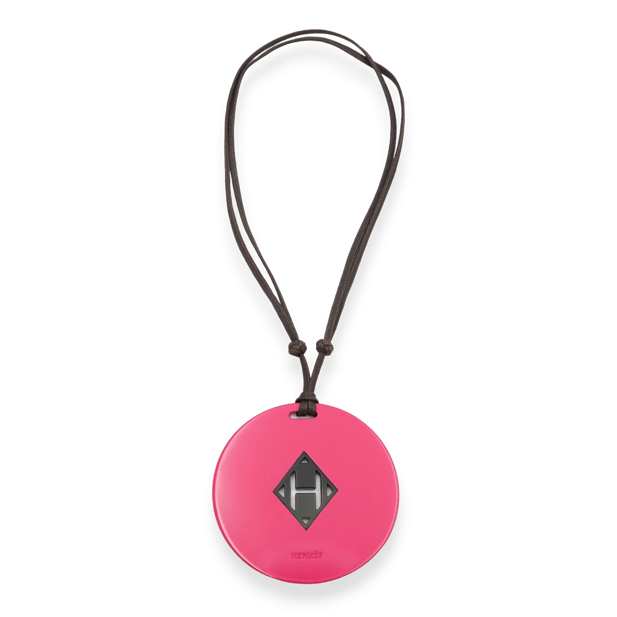 Hermès Kuartz Horn Pink Necklace in Lacquer Singapore