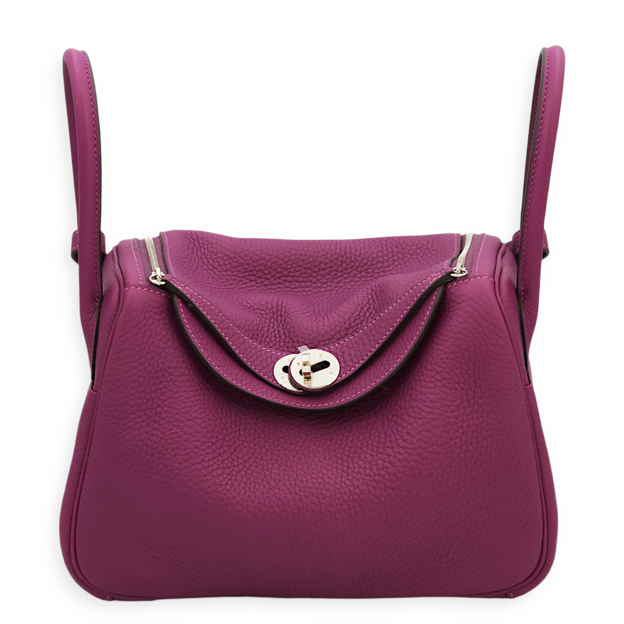 Hermès Lindy 26 Anemone in Clemence, Palladium hardware Singapore