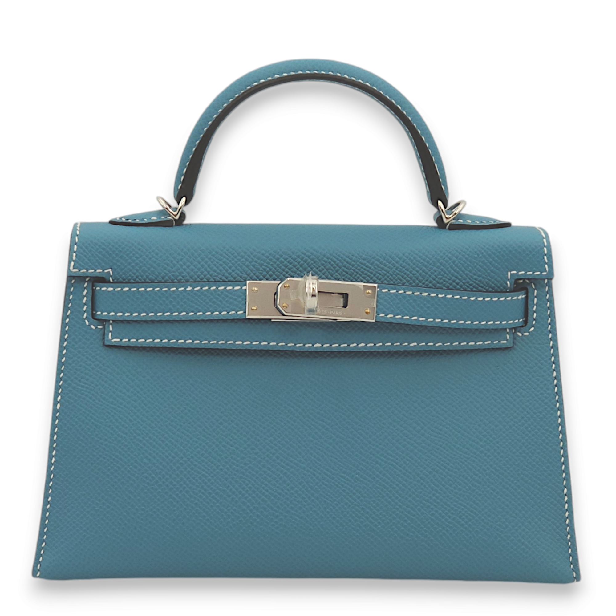 Hermès Kelly 20 New Blue Jean in Epsom, Palladium hardware Singapore