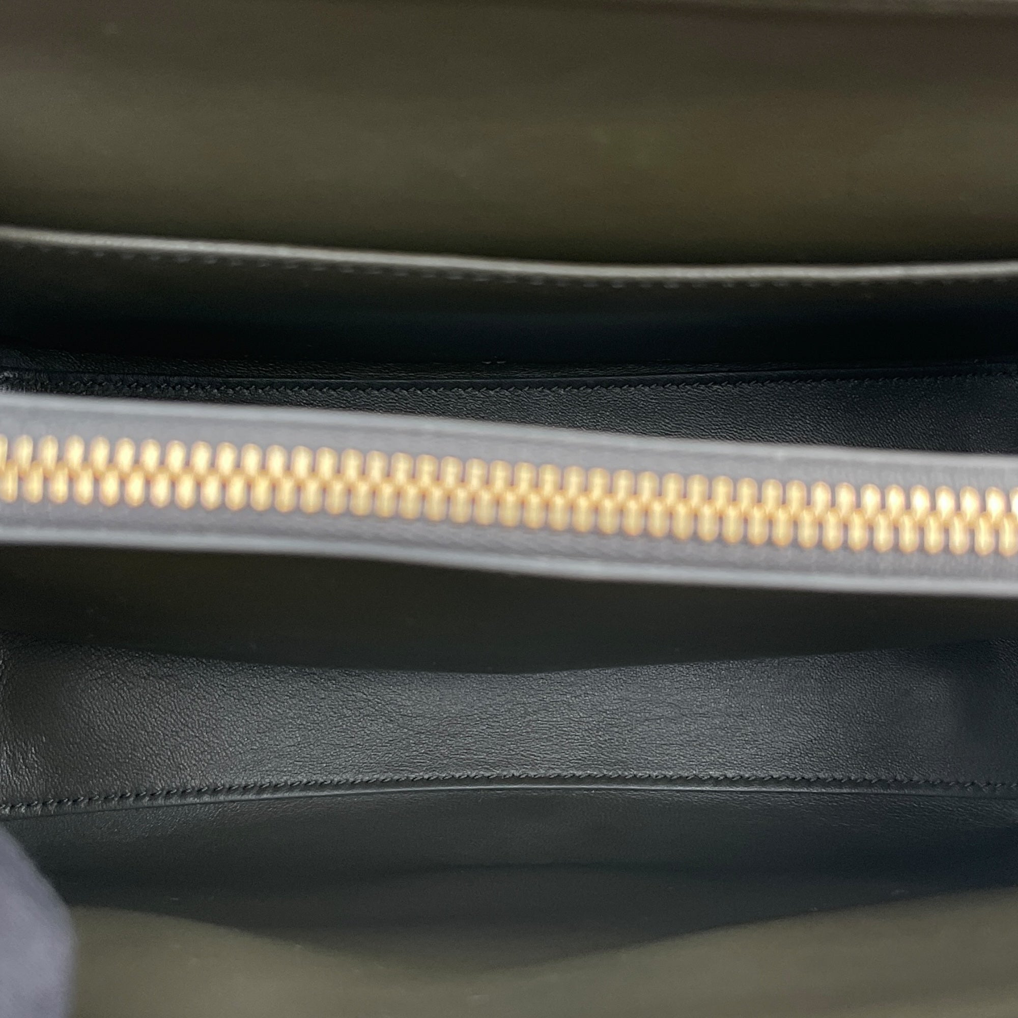 Small 16 Bag 23x18x10cm Grey Top Handle Bag in Water Monitor Lizard, Gold hardware