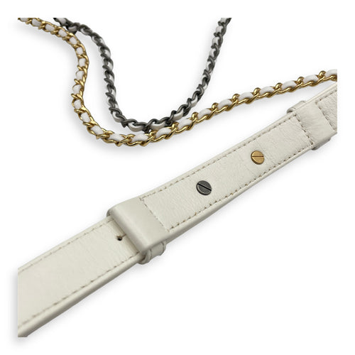 Gabrielle Wicker Small Multi-colour Shoulder Bag in Rattan, Calf, 3-Tone hardware