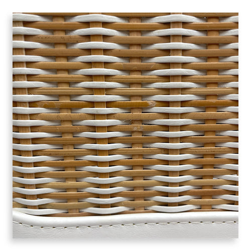 Gabrielle Wicker Small Multi-colour Shoulder Bag in Rattan, Calf, 3-Tone hardware