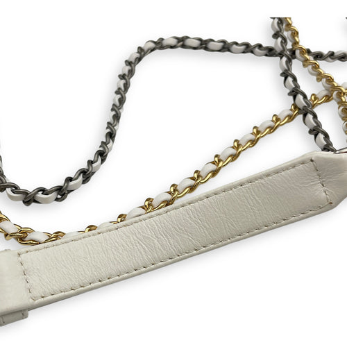 Gabrielle Wicker Small Multi-colour Shoulder Bag in Rattan, Calf, 3-Tone hardware