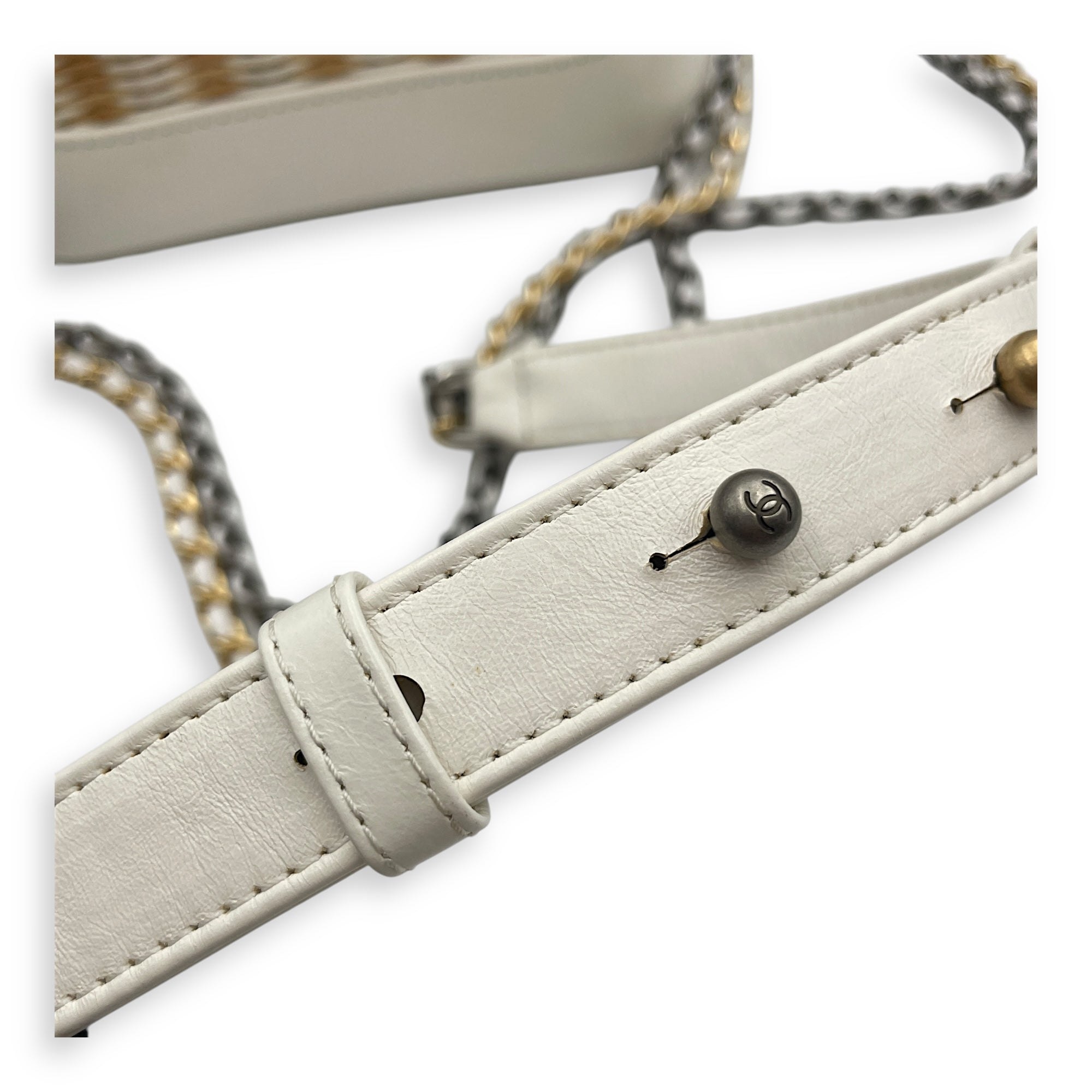 Gabrielle Wicker Small Multi-colour Shoulder Bag in Rattan, Calf, 3-Tone hardware