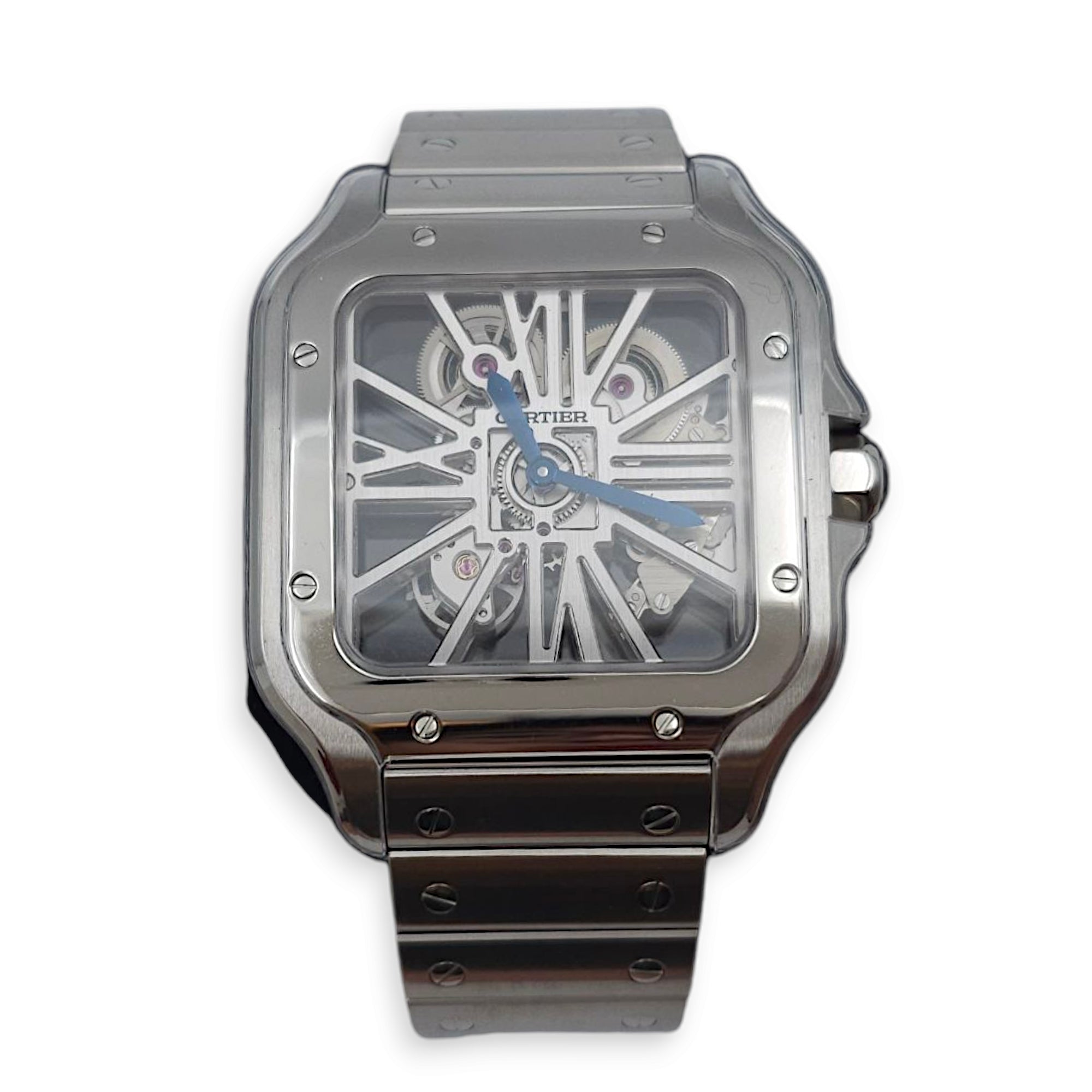 Santos de Cartier Large Skeleton 39.8 Ref WHSA0015
