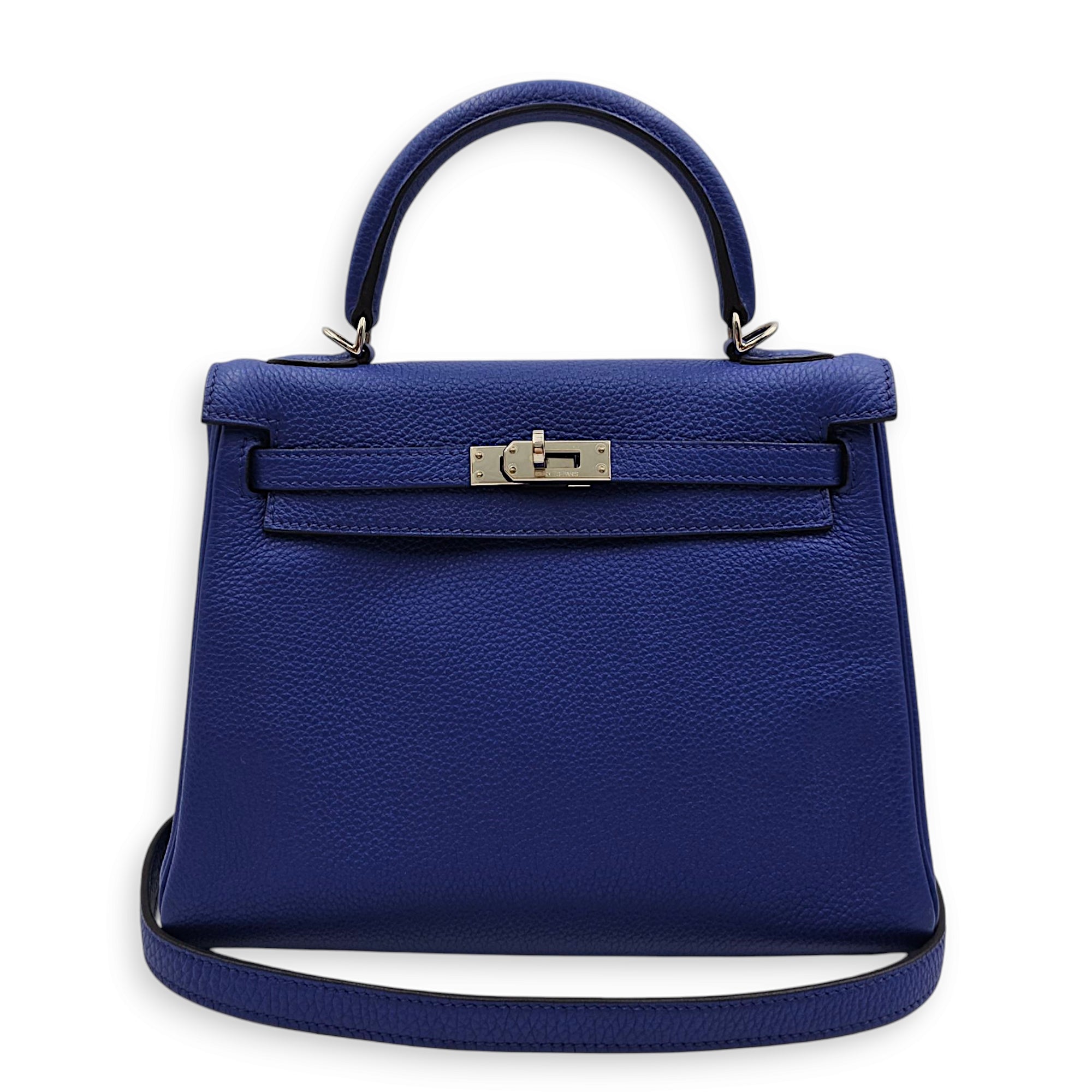 Kelly 25 Blue Electric in Togo, Palladium hardware