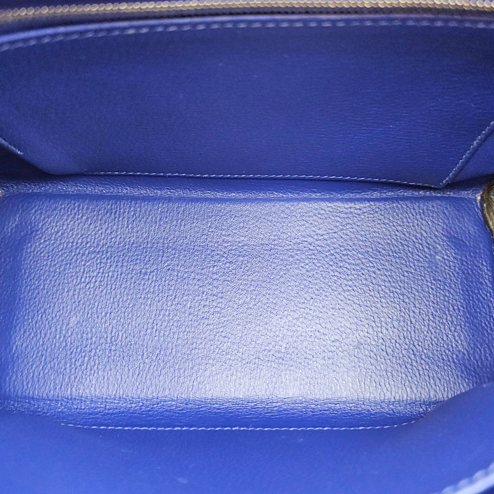 Kelly 25 Blue Electric in Togo, Palladium hardware