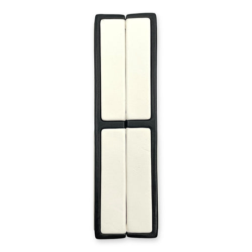 Chanel No.5 Parfum Box Black/White Evening Clutch, Gold hardware