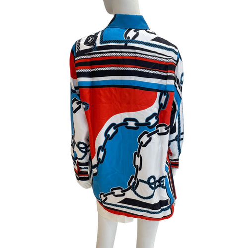 2023 Lock & Chain Printed Shirt - Nicolas Ghesquiere 34 Multi-colour in Silk