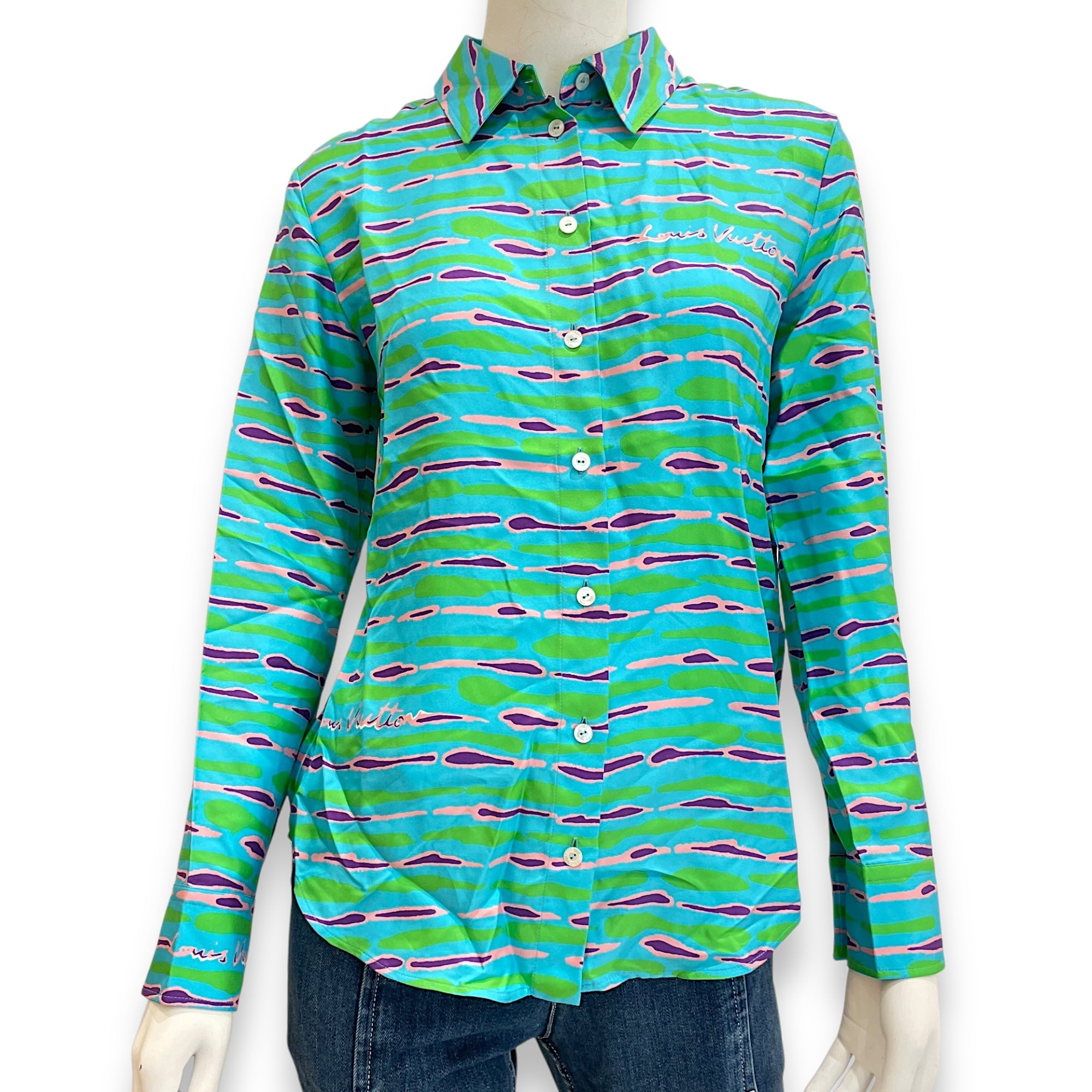 Saturated Epi Print 34 Multi-colour Shirt in Silk