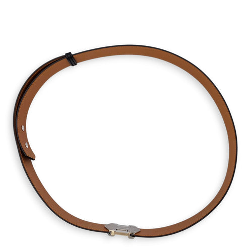 Super H 32 S Black Belt in Epsom, Brushed Palladium hardware