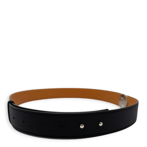 Super H 32 S Black Belt in Epsom, Brushed Palladium hardware