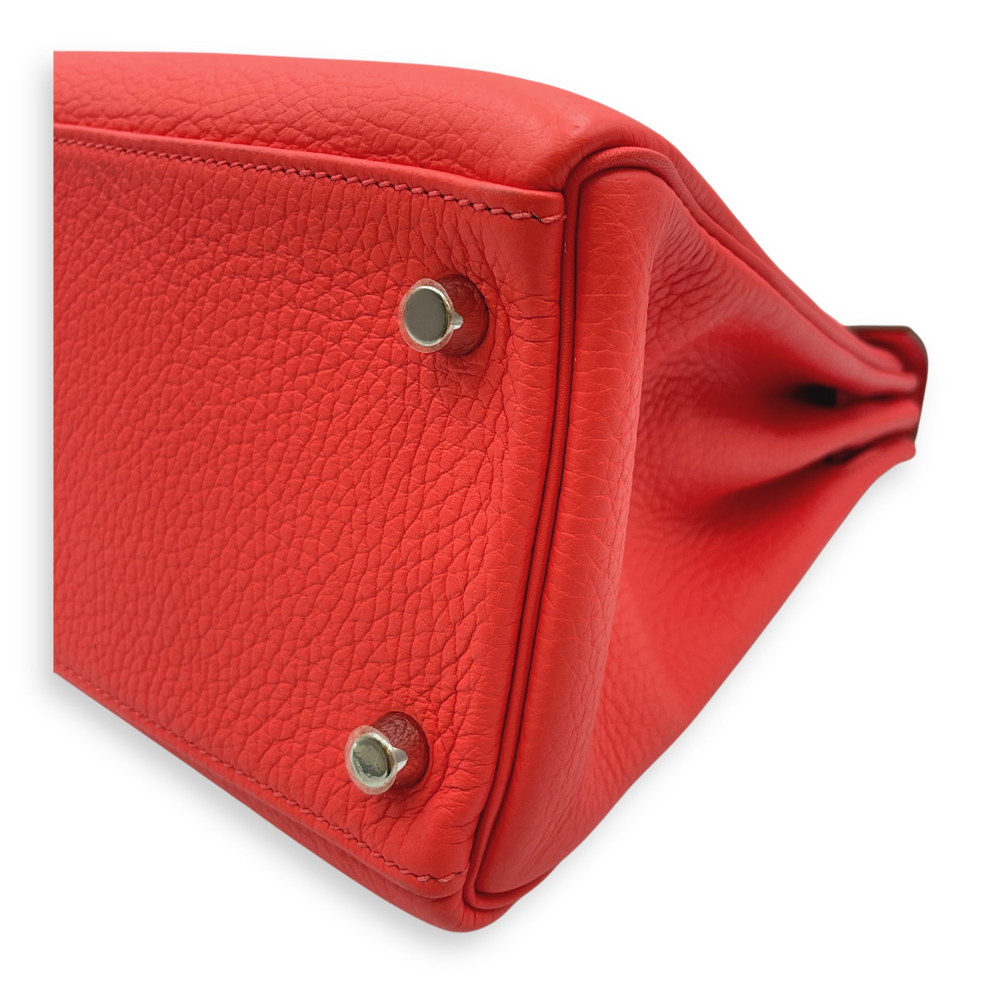 Kelly 28 Rose Jaipur in Clemence, Palladium hardware