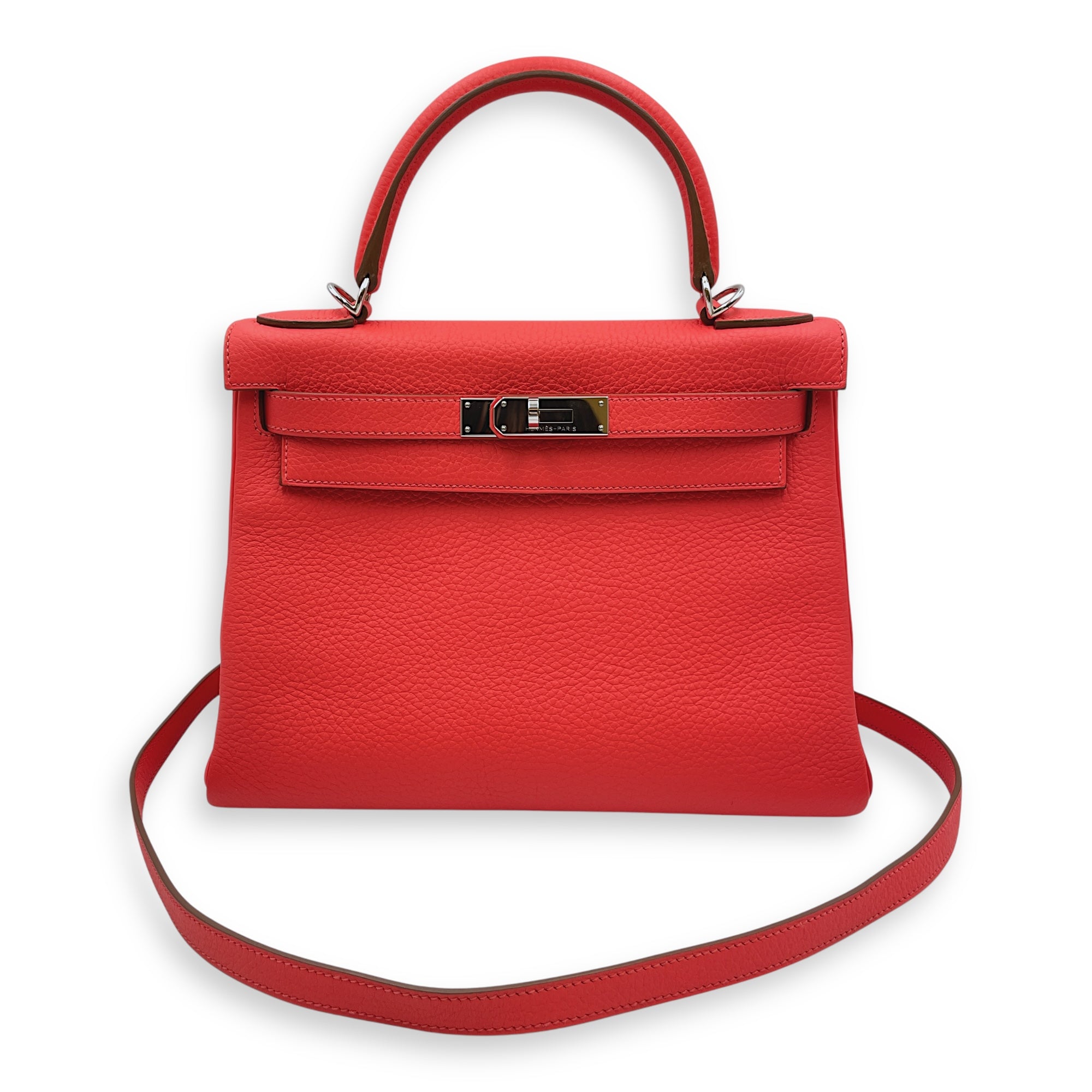 Kelly 28 Rose Jaipur in Clemence, Palladium hardware