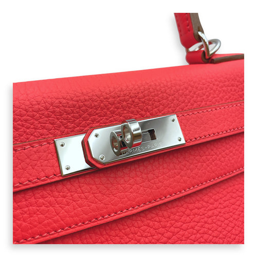 Kelly 28 Rose Jaipur in Clemence, Palladium hardware