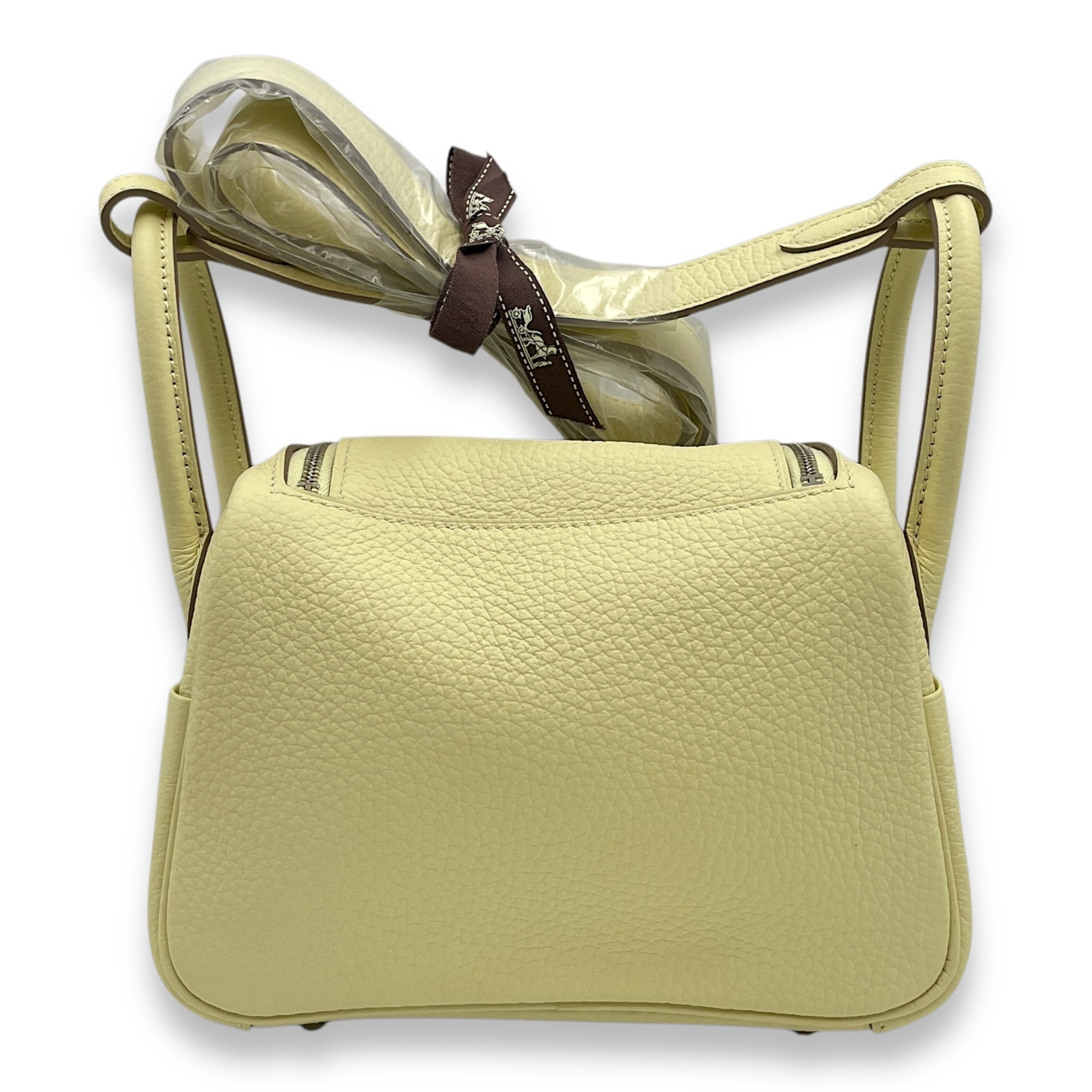 Lindy II Mini Jaune Miton in Clemence, Palladium hardware
