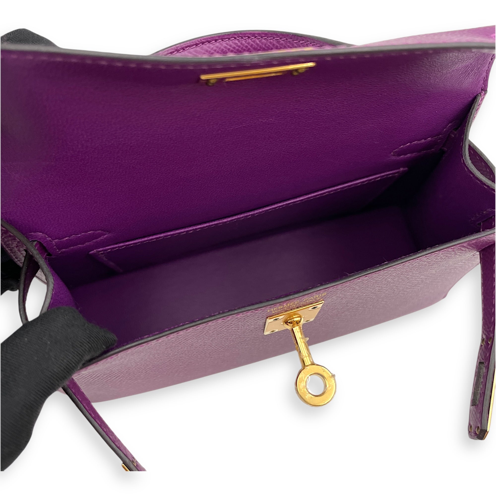 Sellier Kelly 20 Anemone in Epsom, Gold hardware