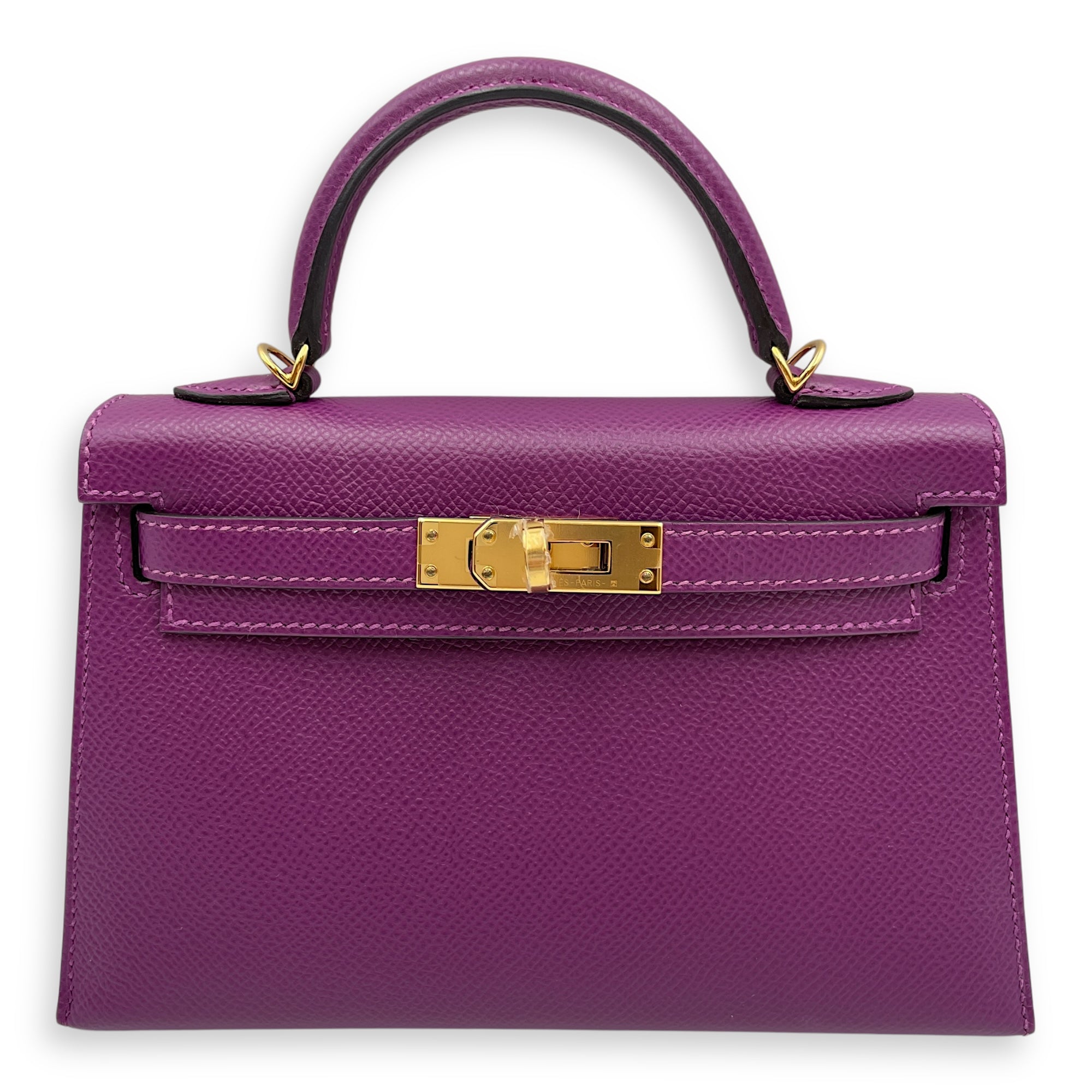 Sellier Kelly 20 Anemone in Epsom, Gold hardware