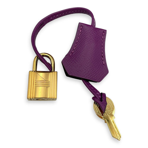 Sellier Kelly 25 Anemone in Epsom, Gold hardware