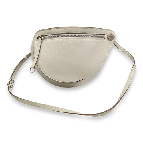 Petite Course Bag Gris Pale in Epsom, Palladium hardware