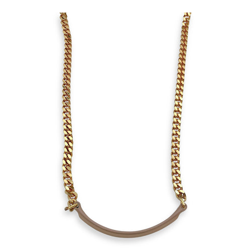 Matelassé Medium Beige Crossbody Bag in Calfskin, Gold hardware