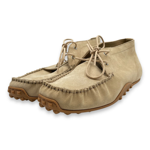 Gaetan Derby 38 Beige Palomino Loafers in Velours