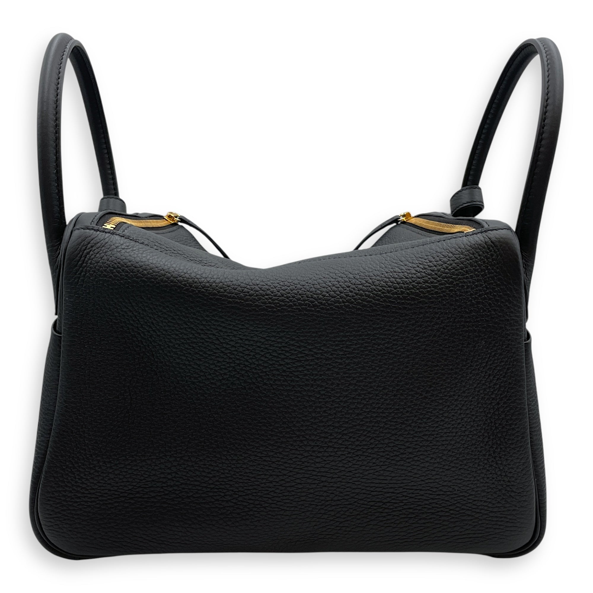 Lindy 30 Black in Clemence, Gold hardware