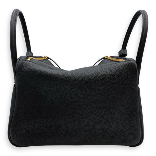 Lindy 30 Black in Clemence, Gold hardware