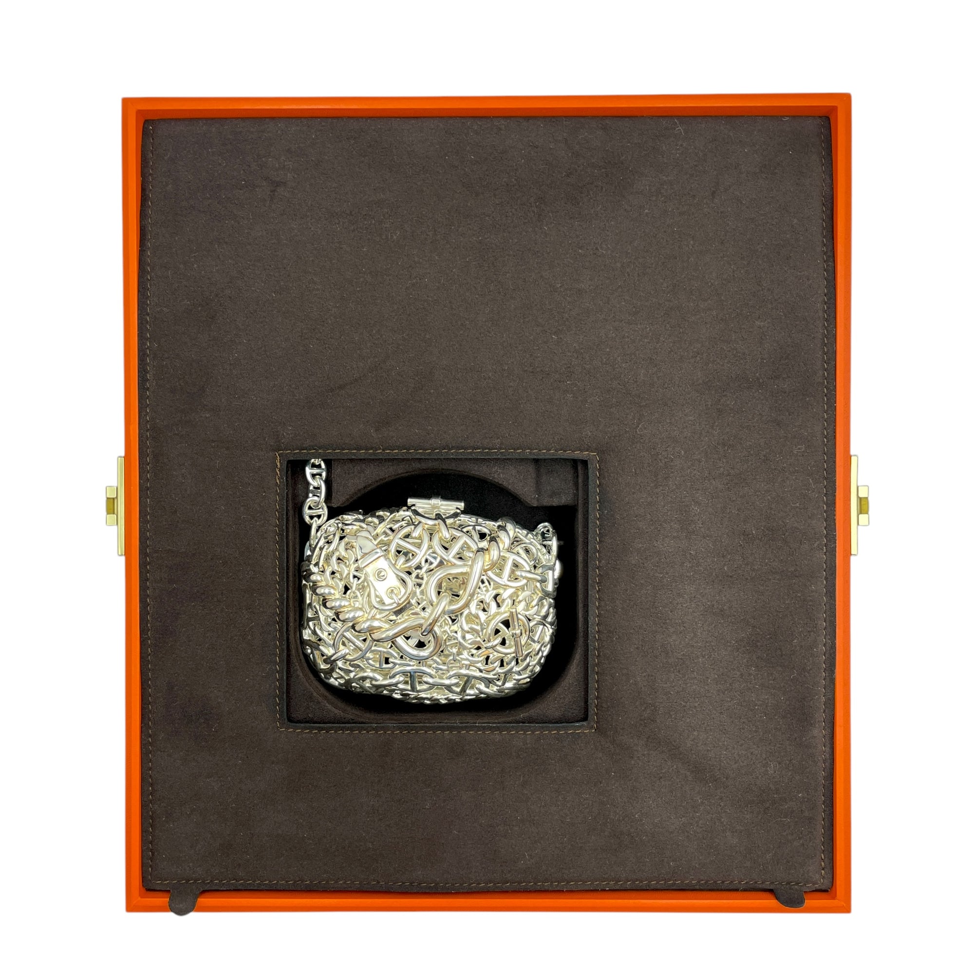 Chaine d’Ancre Sac Bijoux , Silver hardware