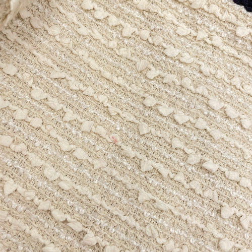 Tweed 46 White Dress in Cotton/Polyamide