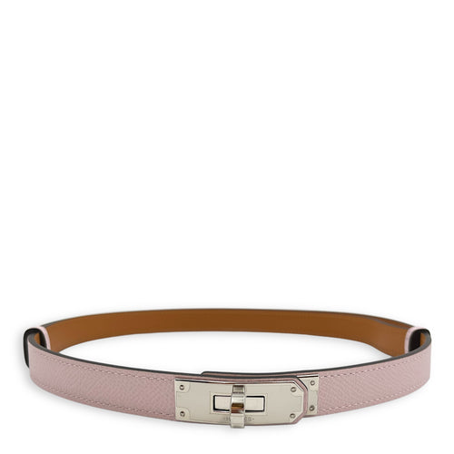 Kelly 18 Belt Mauve Pale Belt in Epsom, Palladium hardware
