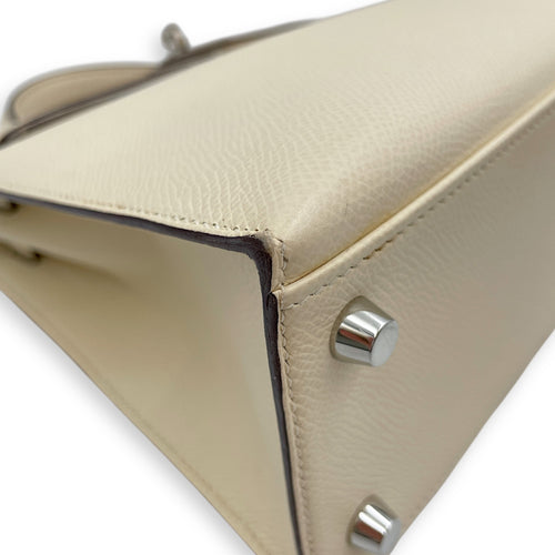 Sellier Kelly 25 Nata/Ocre in Epsom, Palladium hardware