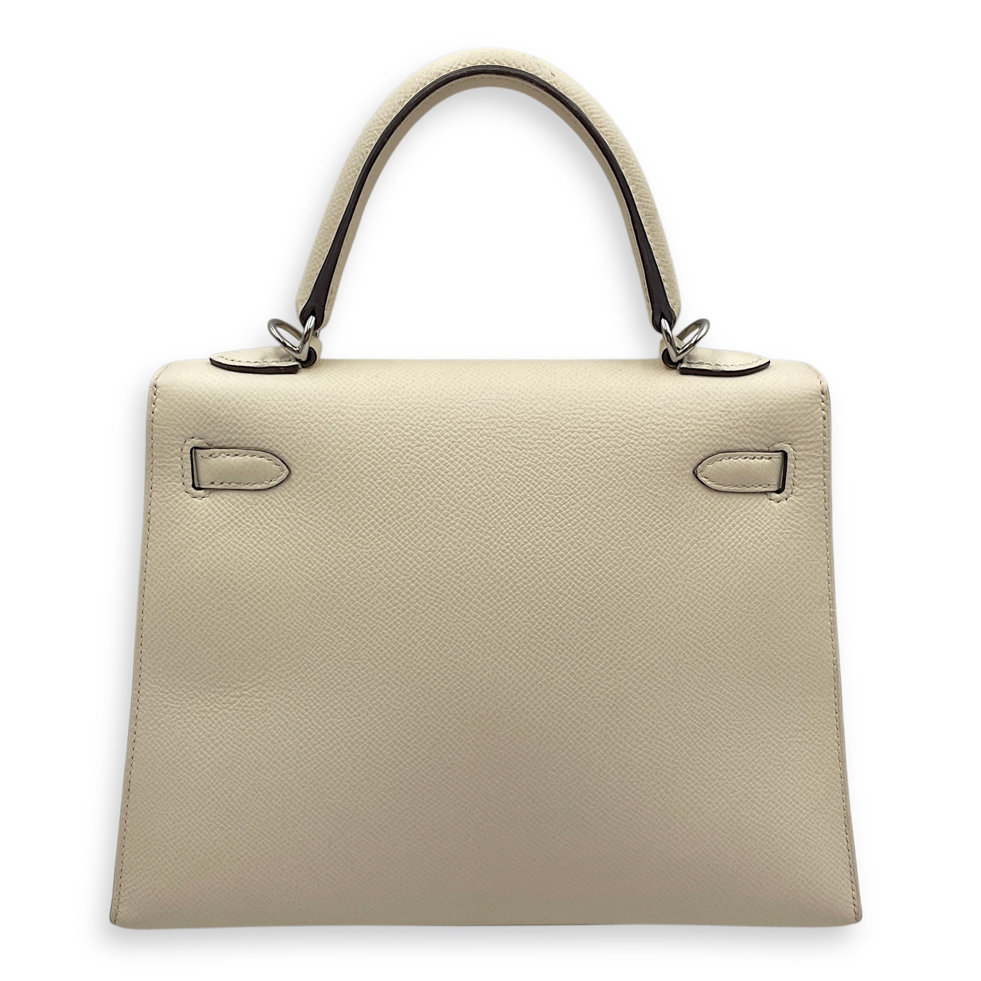 Sellier Kelly 25 Nata/Ocre in Epsom, Palladium hardware