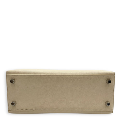 Sellier Kelly 25 Nata/Ocre in Epsom, Palladium hardware