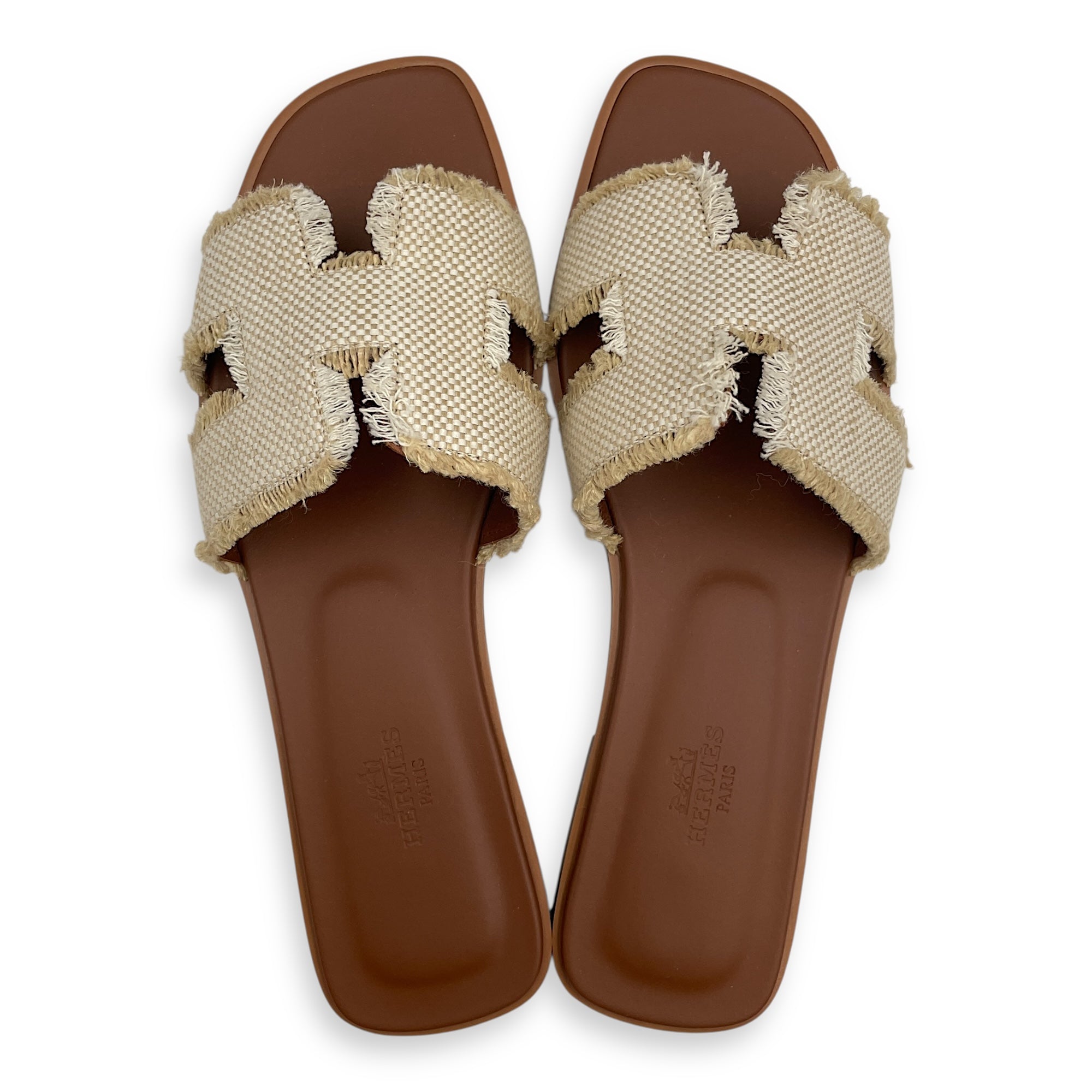 Oran Naturel Sandals in Toile