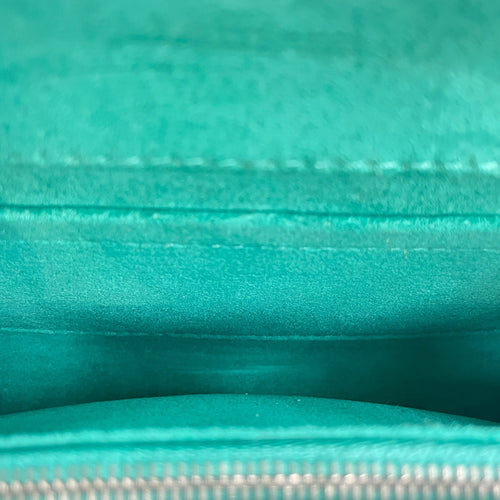 Pochette Louis PM Turqoise Crossbody Bag in Epi Leather, Silver hardware