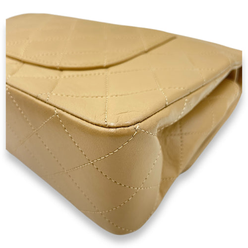 Vintage Classic (DF) 2.55 Beige Shoulder Bag in Lambskin, Gold hardware