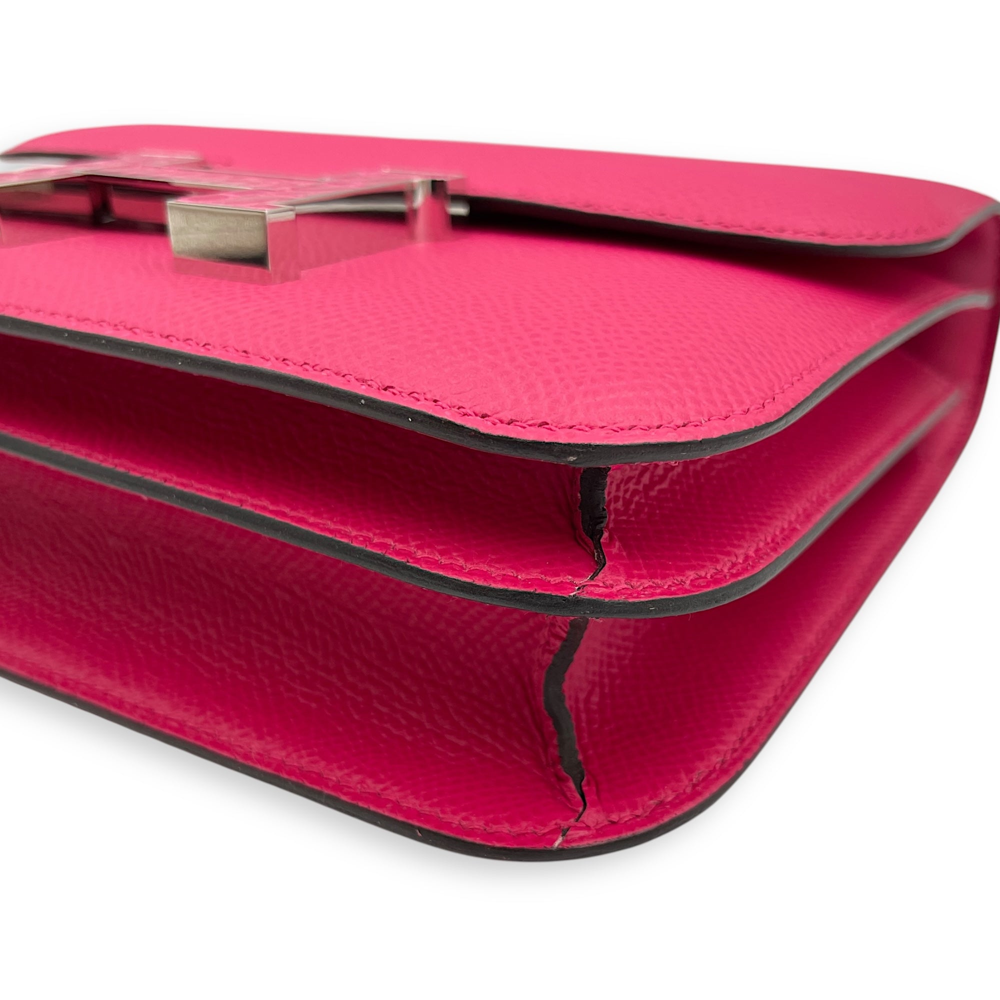 Constance 18 Rose Mexico in Epsom/Shiny Alligator, Palladium hardware