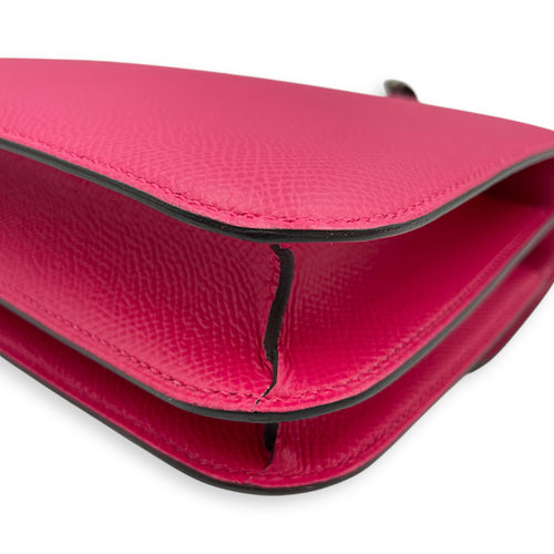 Constance 18 Rose Mexico in Epsom/Shiny Alligator, Palladium hardware