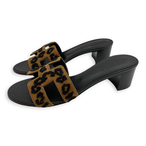 Oasis 38 Brun Fume/Noir Sandals