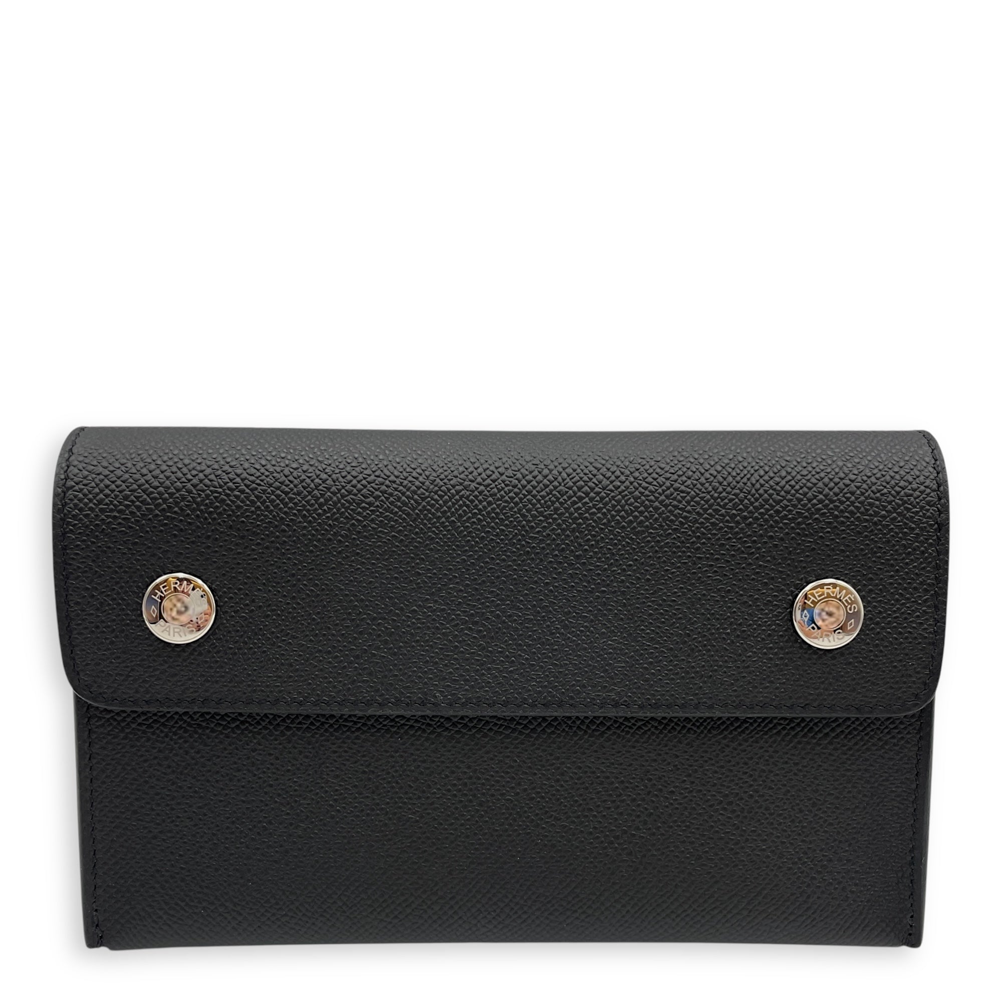 Hermès Hermesnap Black in Epsom Palladium hardware Singapore