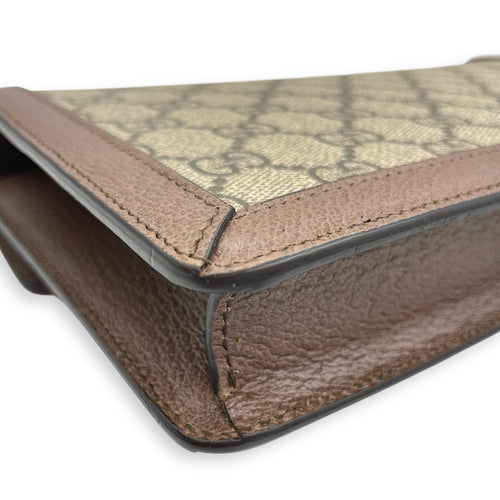 Dionysus GG Cannage Wristlet Clutch in Coated Canvas, Palladium hardware