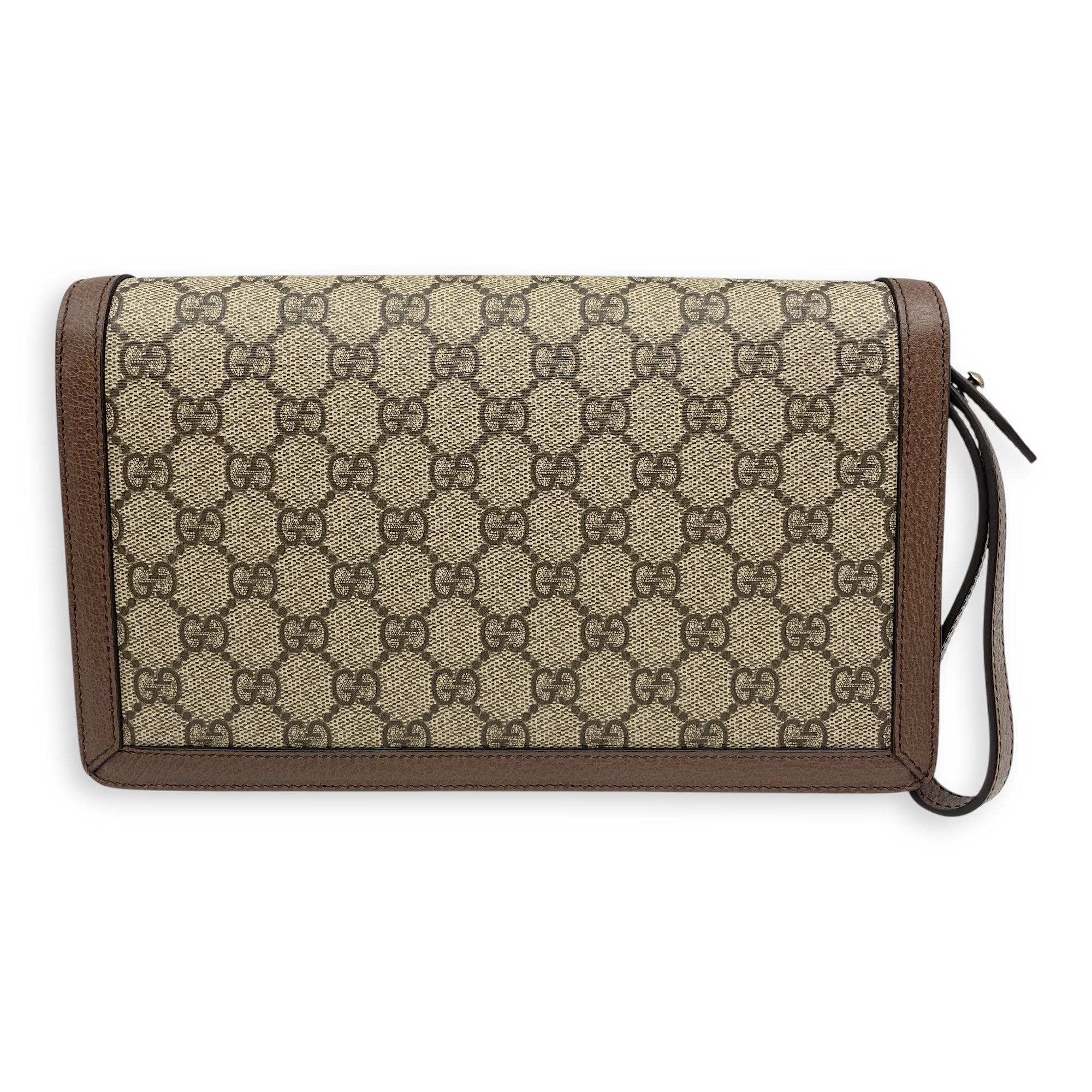 Dionysus GG Cannage Wristlet Clutch in Coated Canvas, Palladium hardware