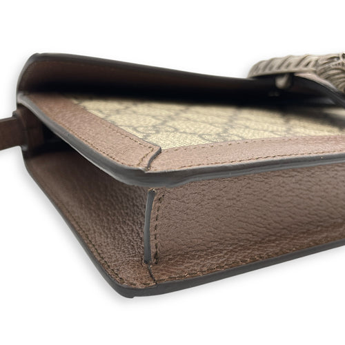 Dionysus GG Cannage Wristlet Clutch in Coated Canvas, Palladium hardware