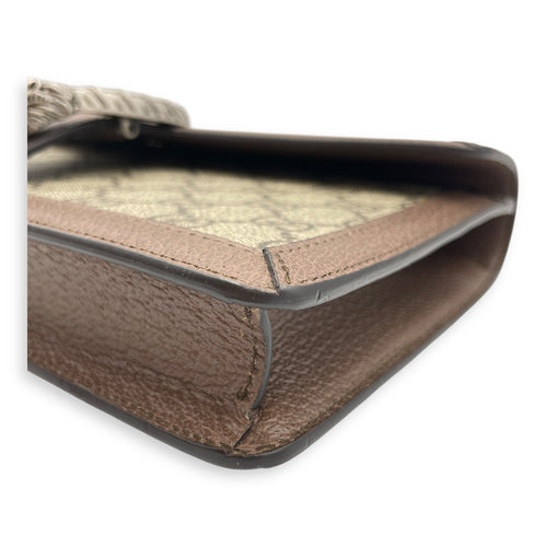 Dionysus GG Cannage Wristlet Clutch in Coated Canvas, Palladium hardware