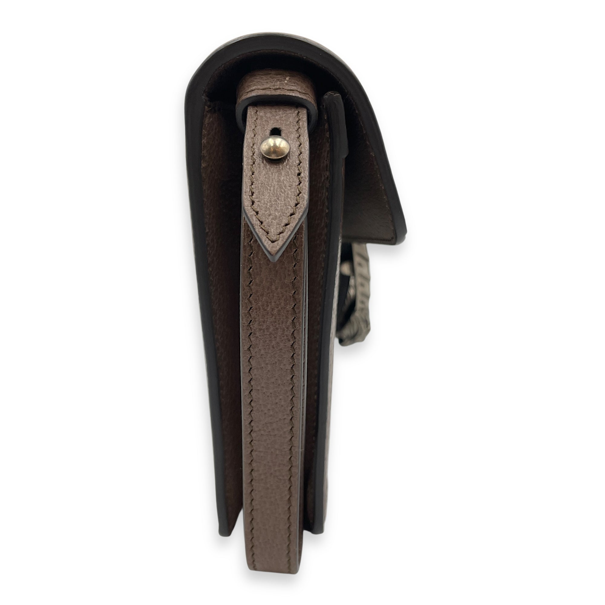 Dionysus GG Cannage Wristlet Clutch in Coated Canvas, Palladium hardware