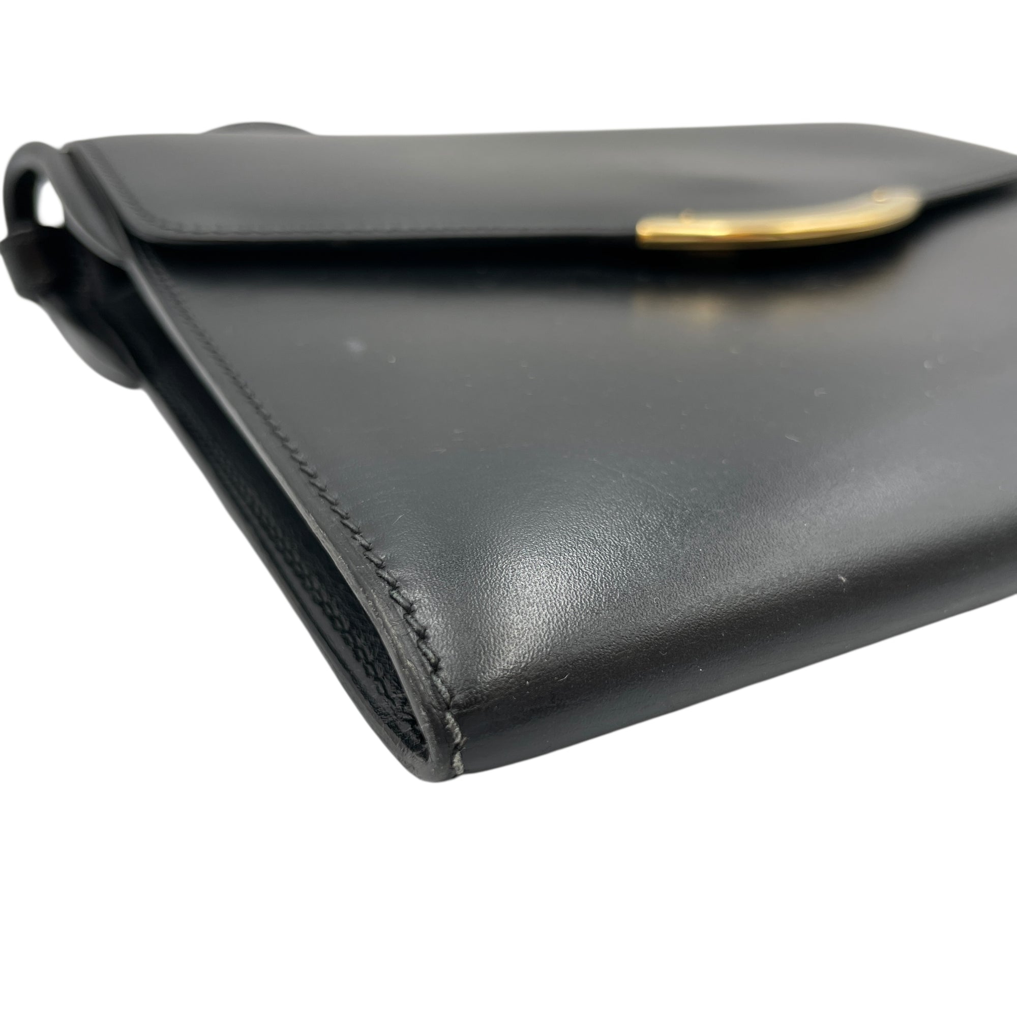 Vintage Shoulder Bag Black in Box, Gold hardware