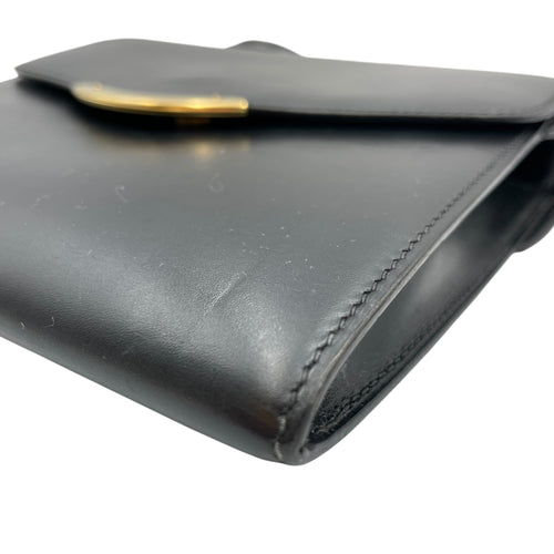 Vintage Shoulder Bag Black in Box, Gold hardware