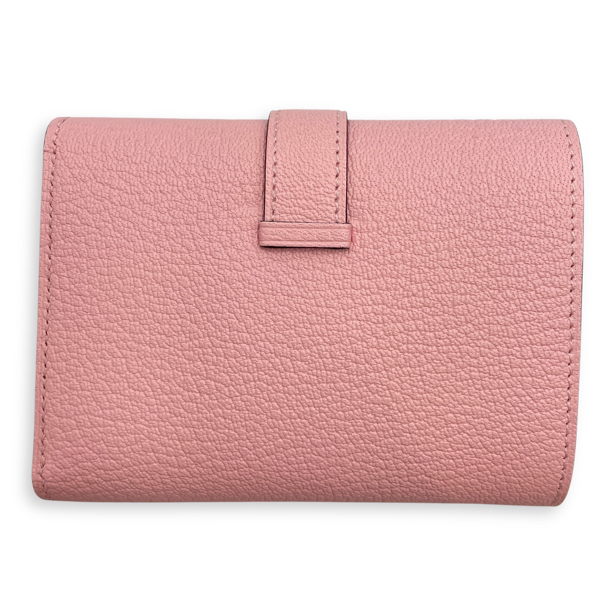 Bearn Rose Sakura Wallet in Chevre Mysore, Palladium hardware