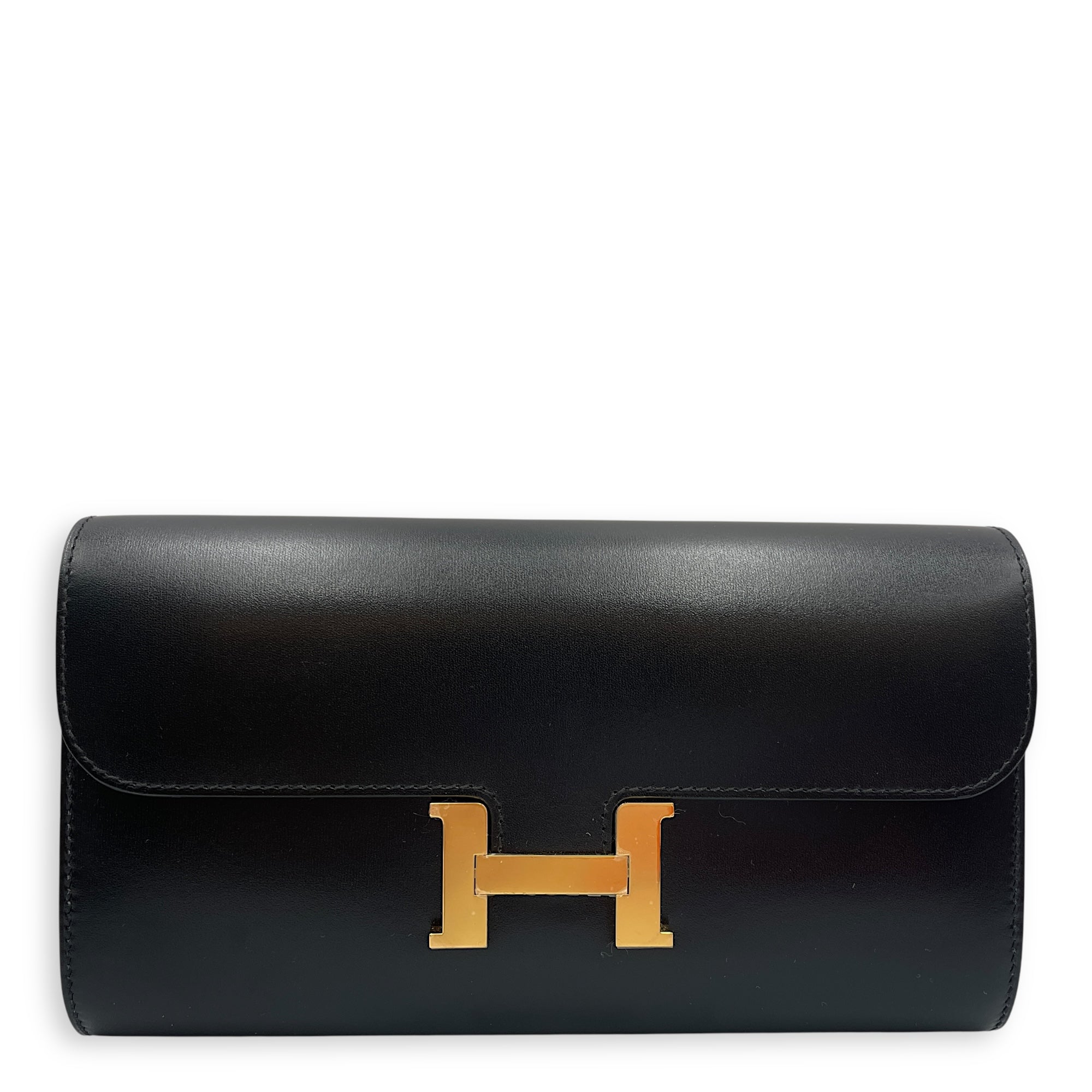 Constance To Go Black Crossbody Bag in Box, Gold hardware